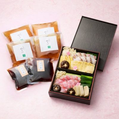 金目鯛と真鯛の紅白しゃぶしゃぶパッケージ（掛け紙無し）